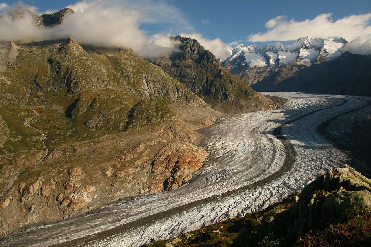 aletsch glacier switzerland valais free photo