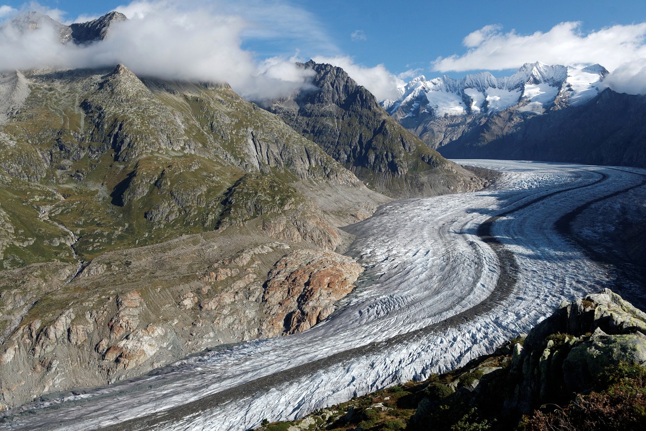 aletsch glacier switzerland valais free photo