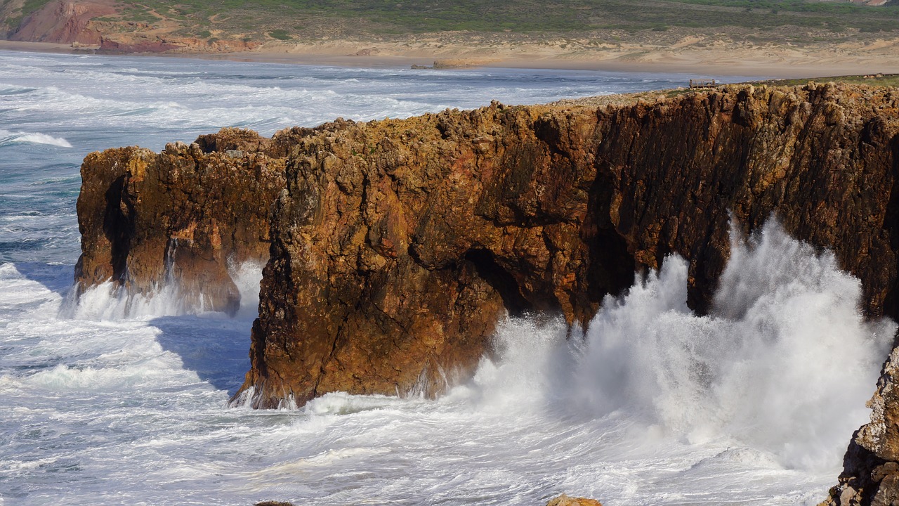 algarve coast sea free photo