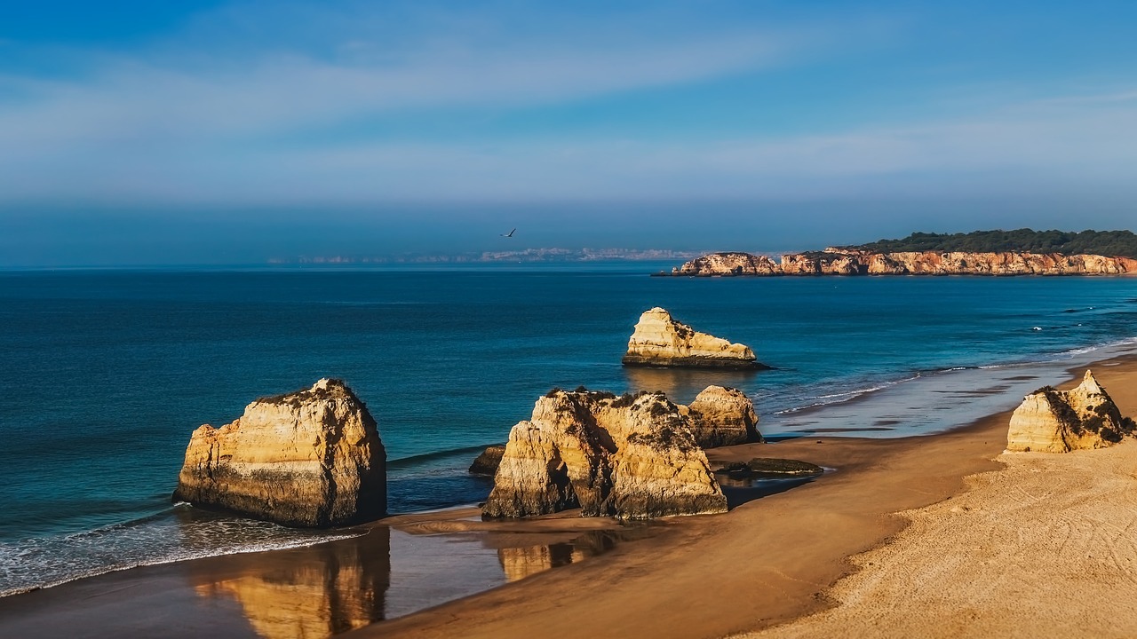 algarve beach water free photo