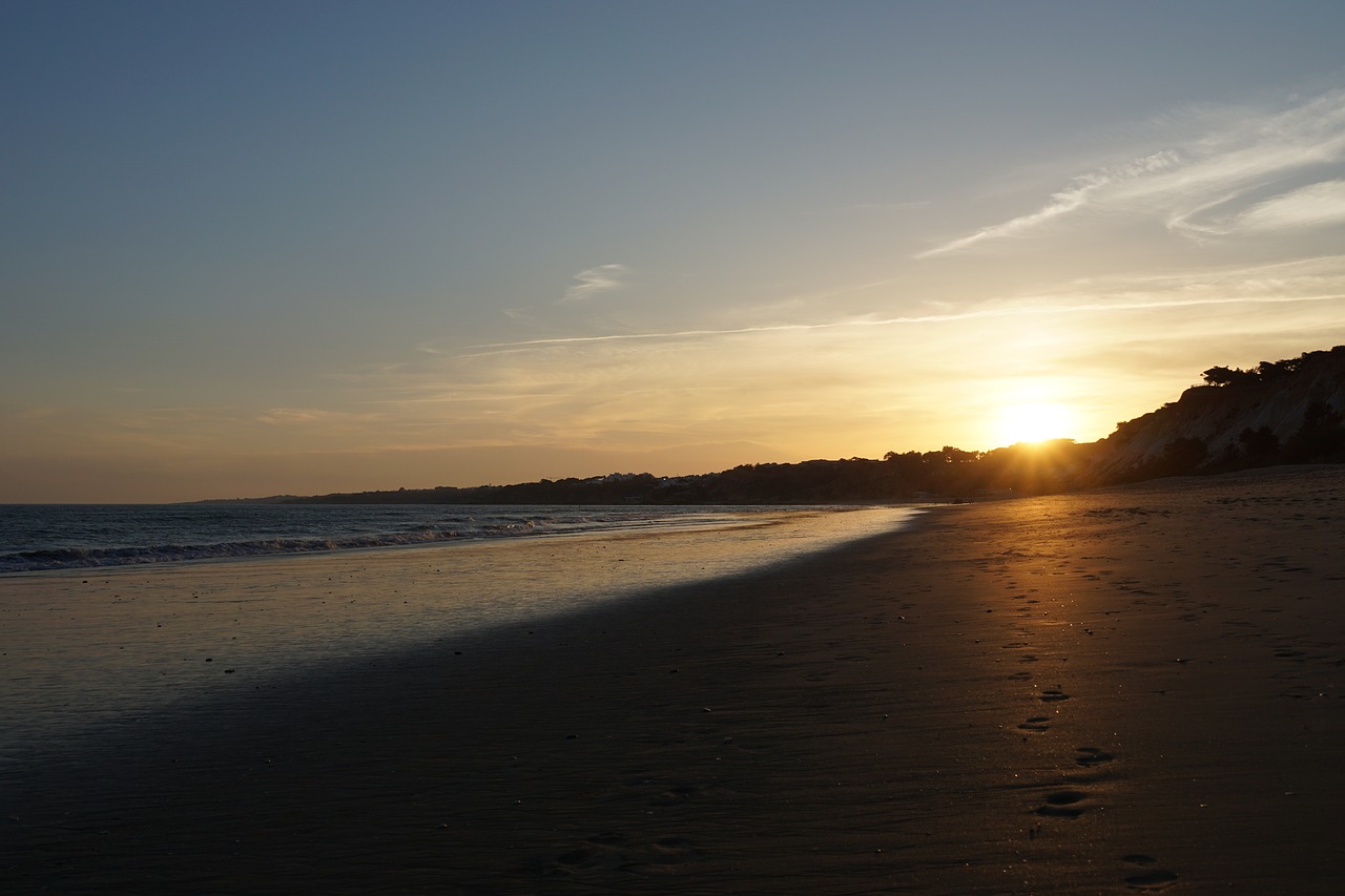 algarve  sunset  beach free photo
