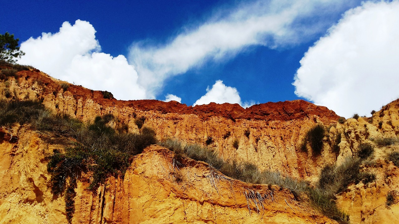 algarve sky rock free photo