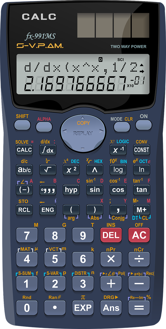 algebra arithmetic calculator free photo