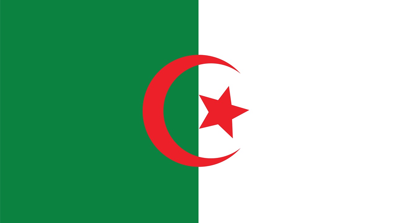 algeria flag star background free photo