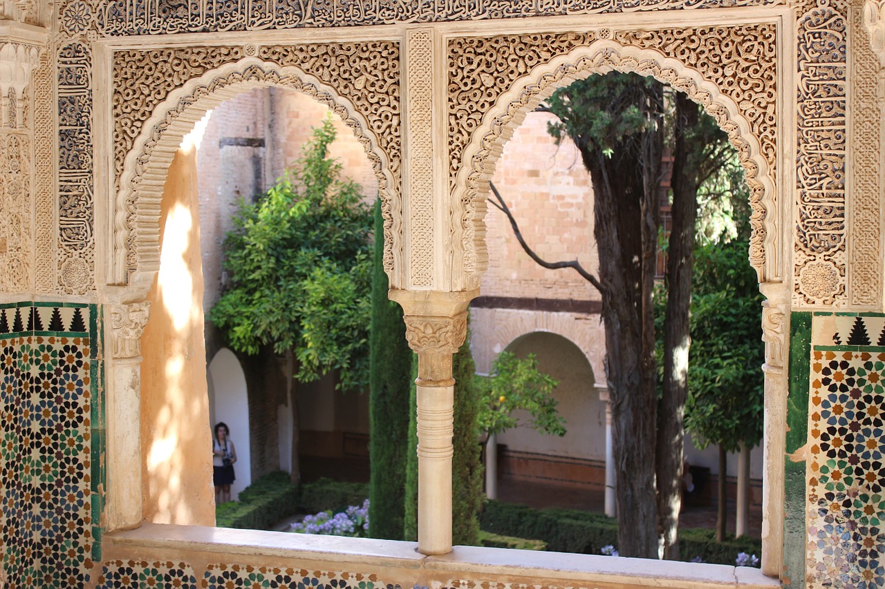 alhambra window view free photo