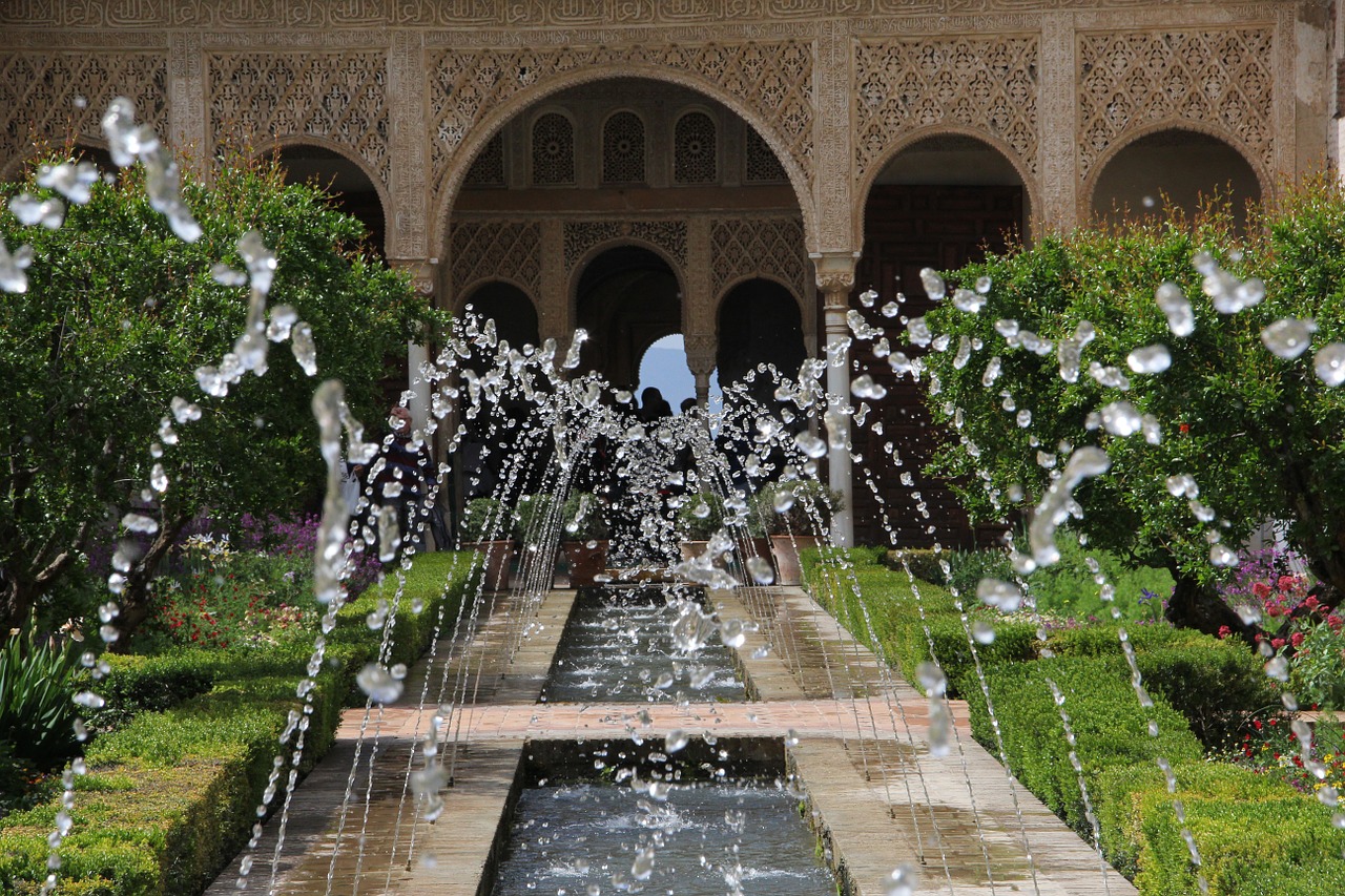 alhambra source andalusia free photo