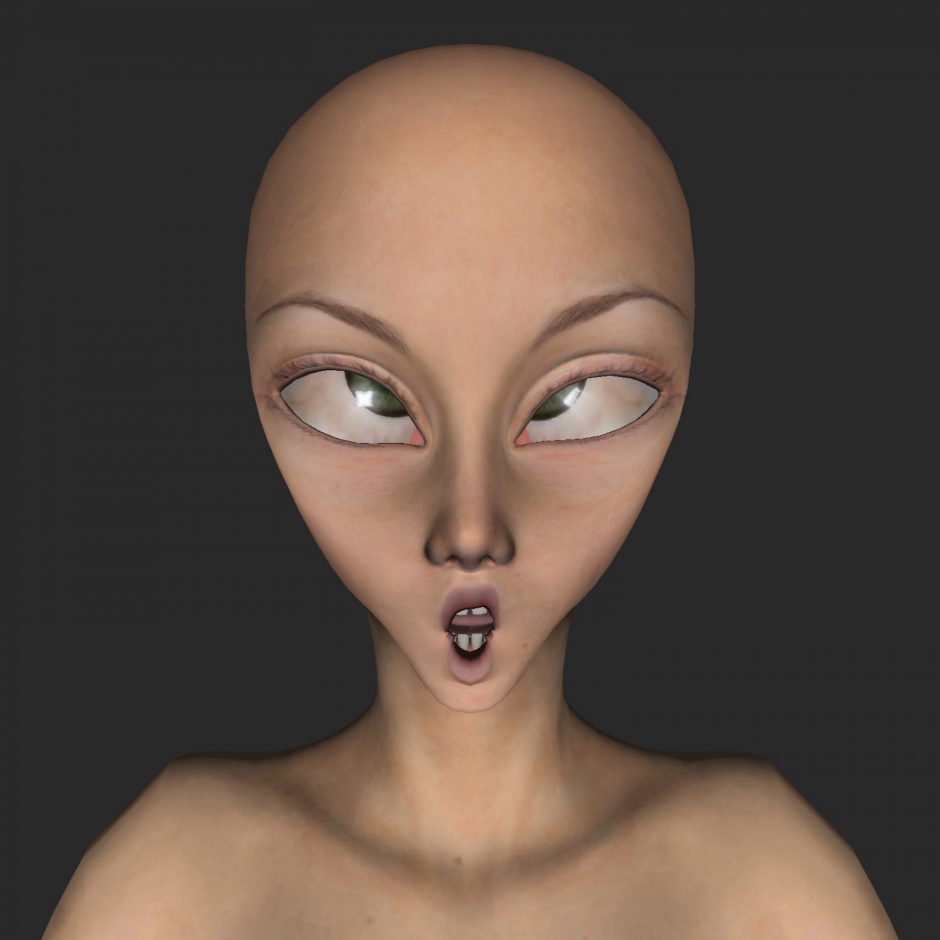 alien face head free photo