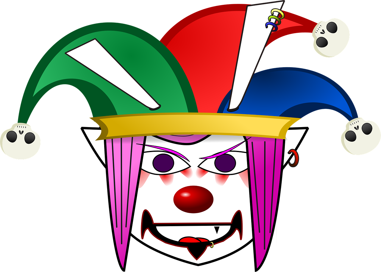 alien clown comic characters free photo