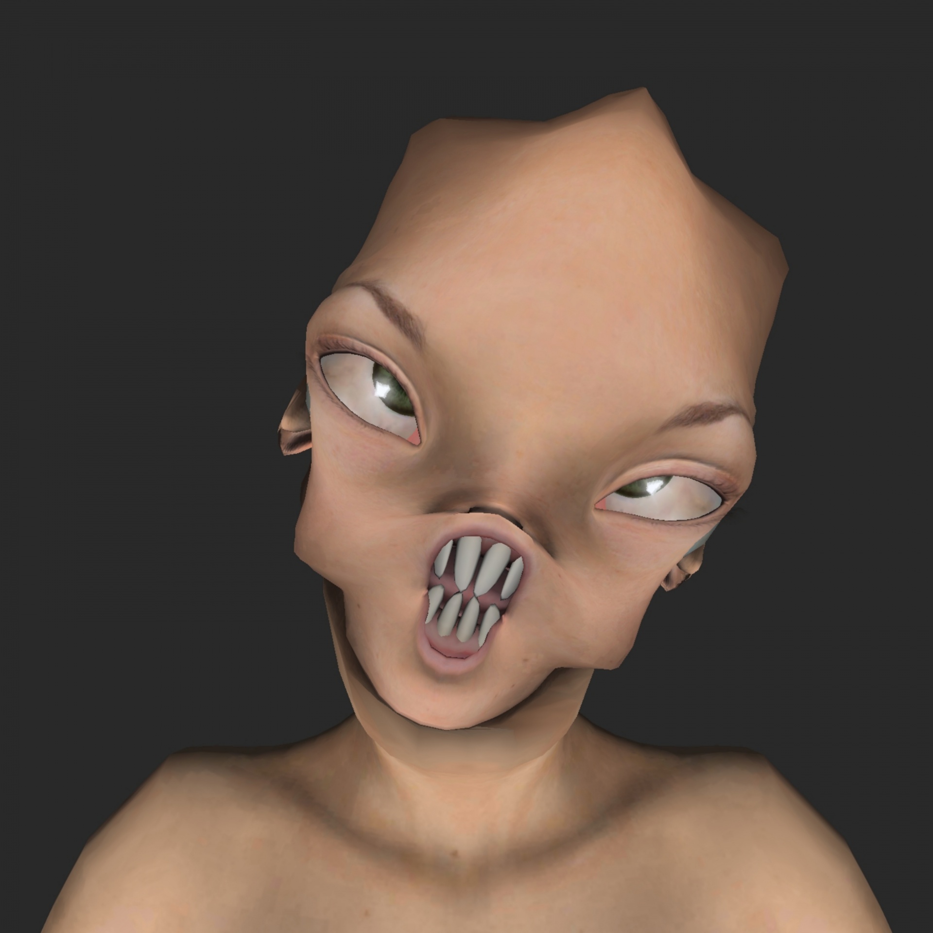 alien head face free photo