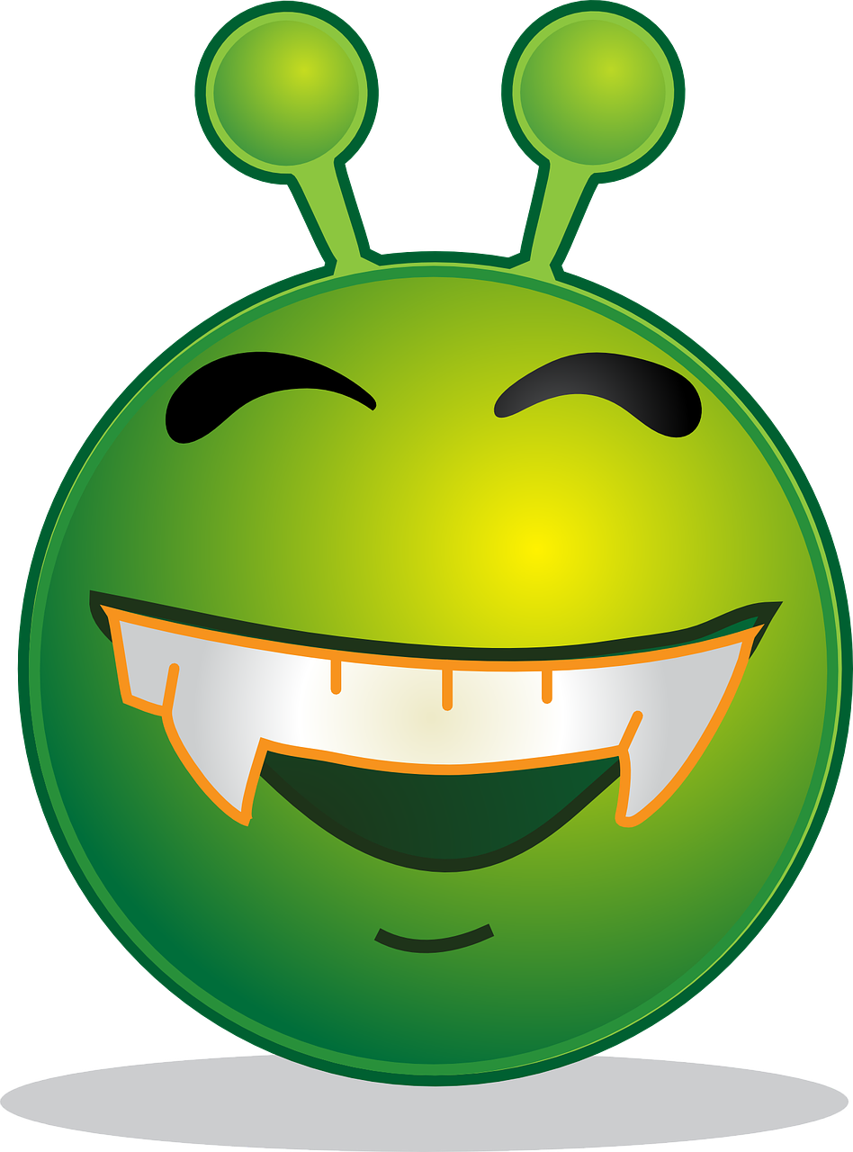 alien smiley emoji free photo