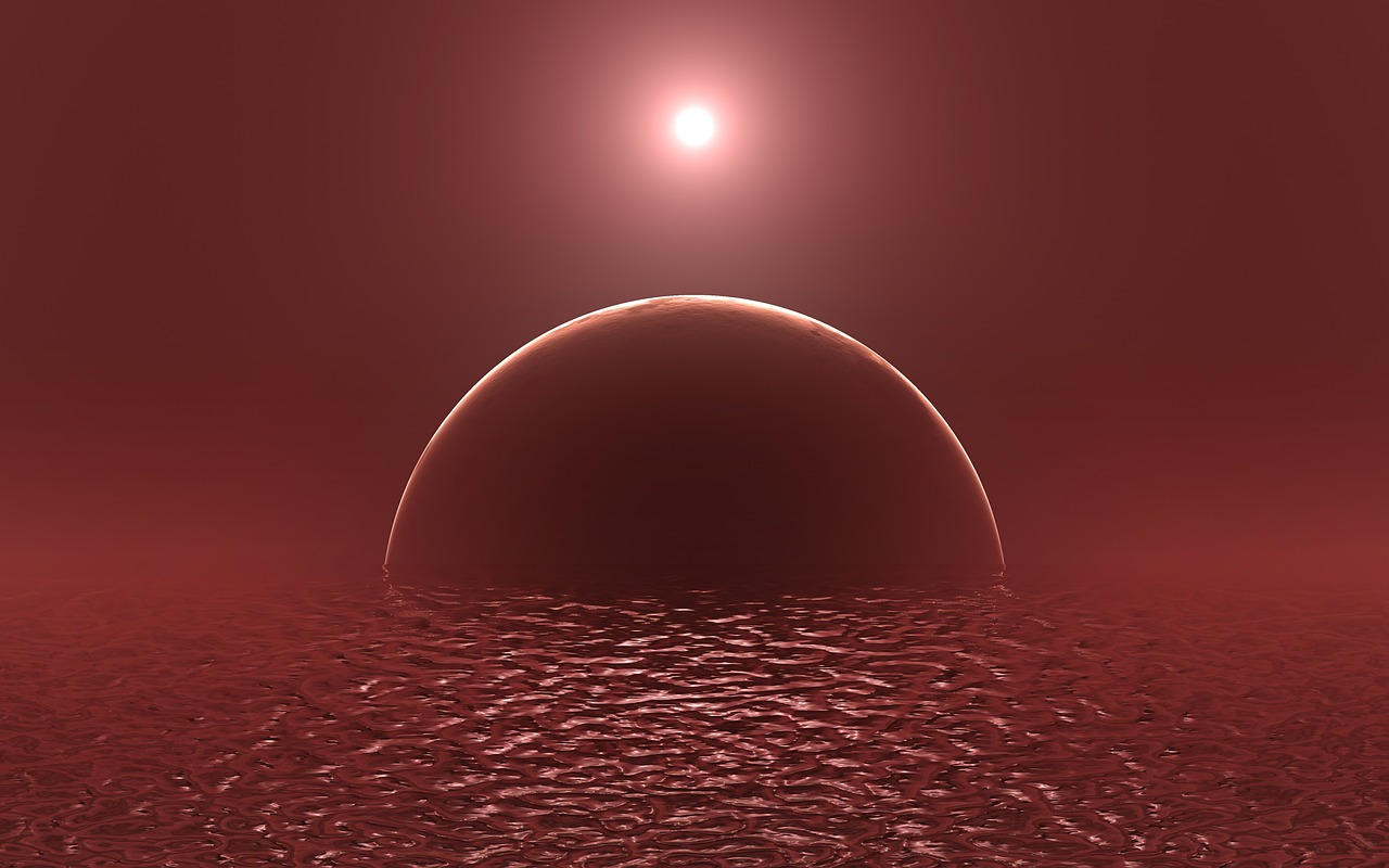 alien planet exoplanet ocean free photo