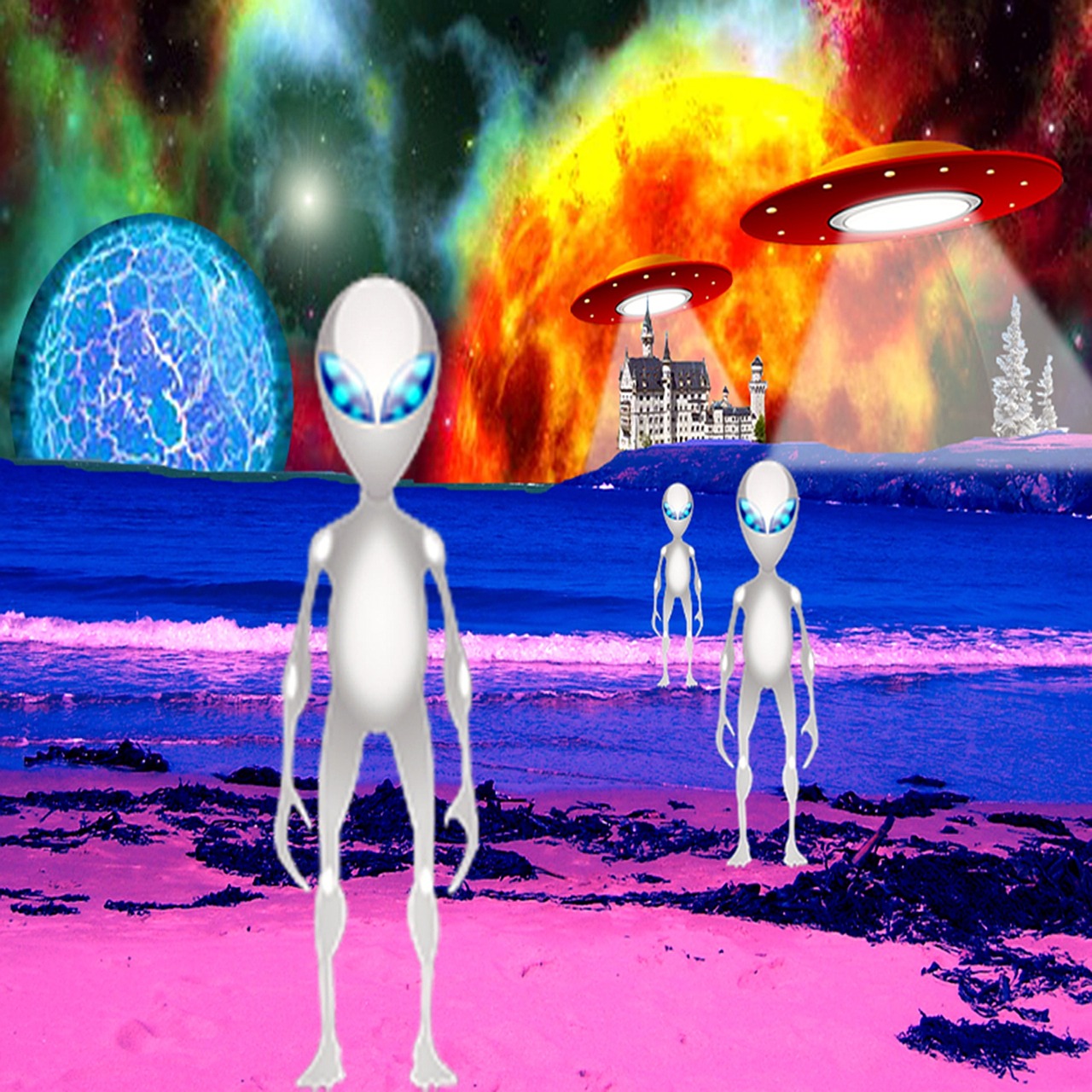 aliens space planet free photo