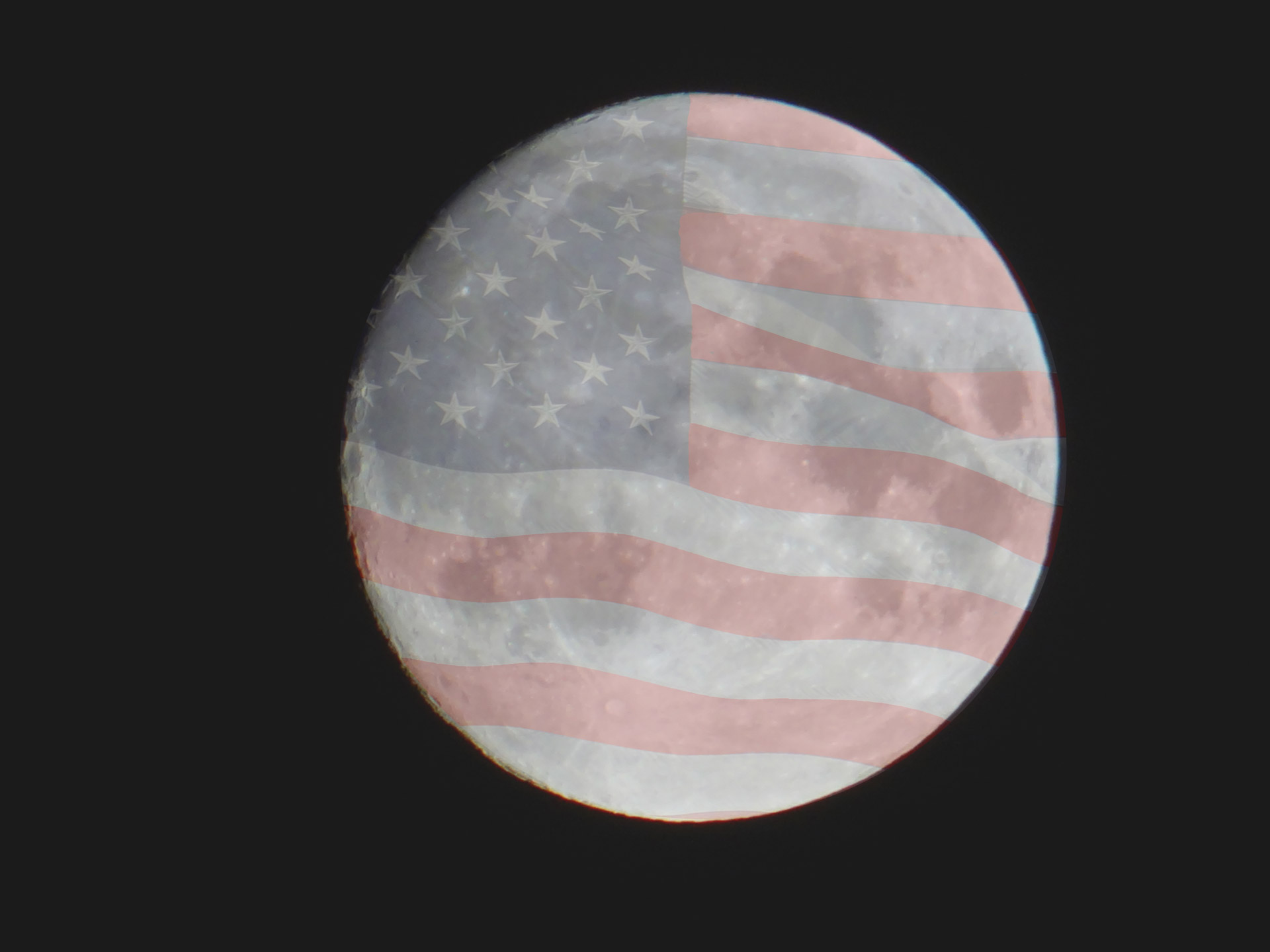 vague image of flag photoshop flag moon free photo