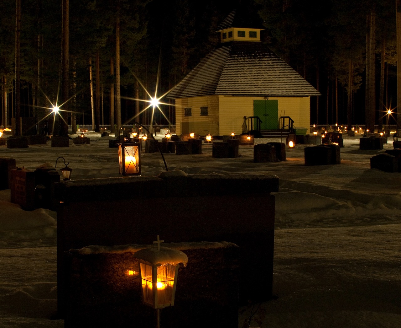 all saints cemetery darkness free photo