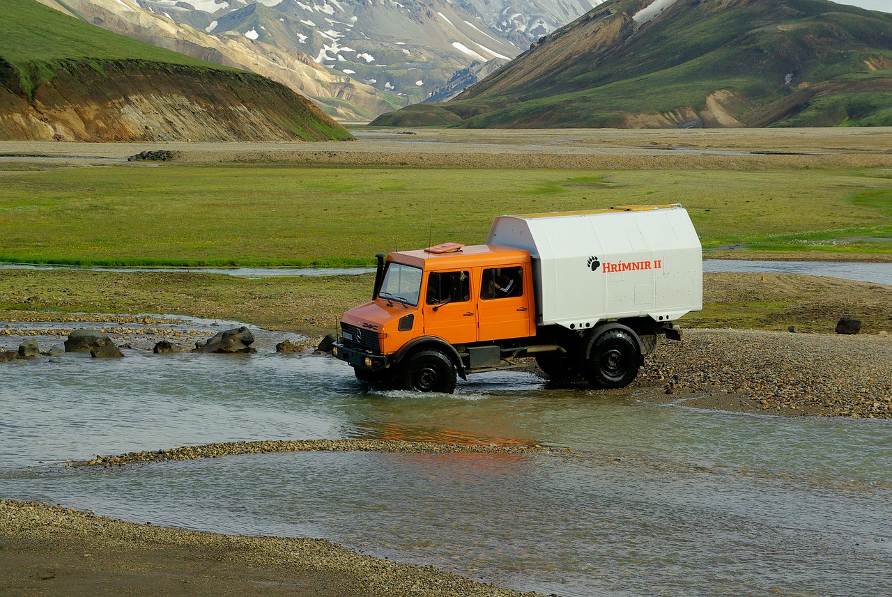 all-terrain vehicle iceland landmannalaugar free photo