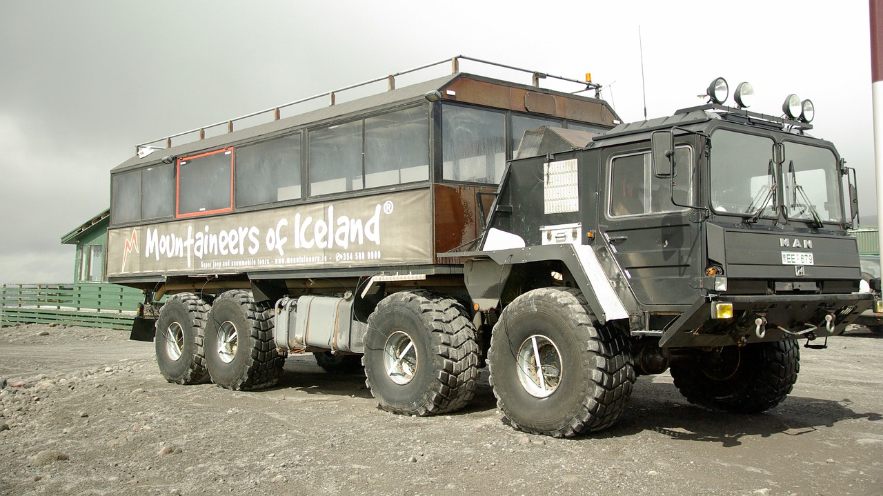 all-terrain vehicle iceland truck free photo