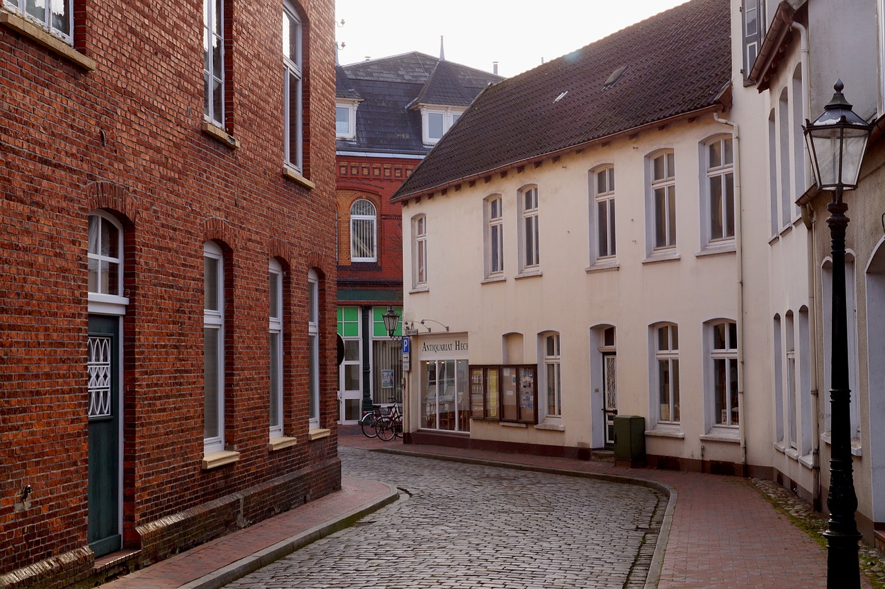 alley empty east frisia free photo