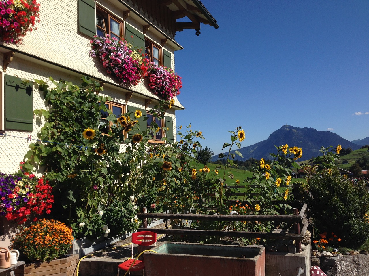 allgäu bavaria farmhouse free photo