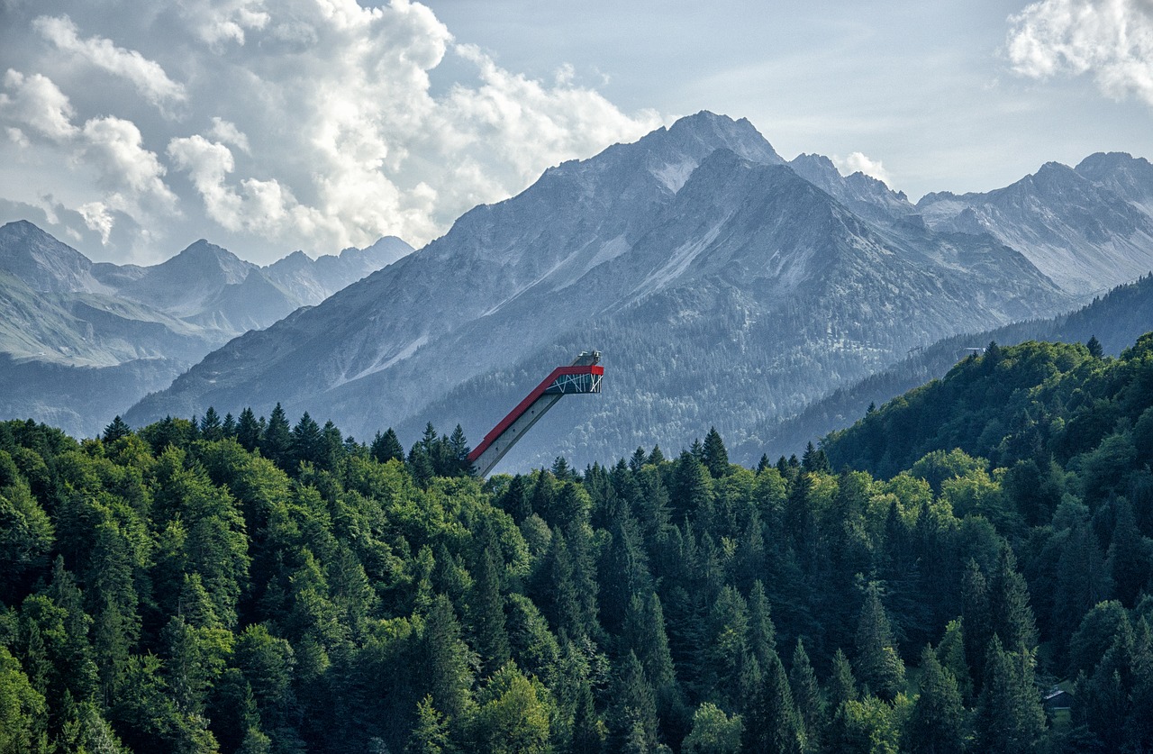 allgäu oberstdorf ski jump free photo