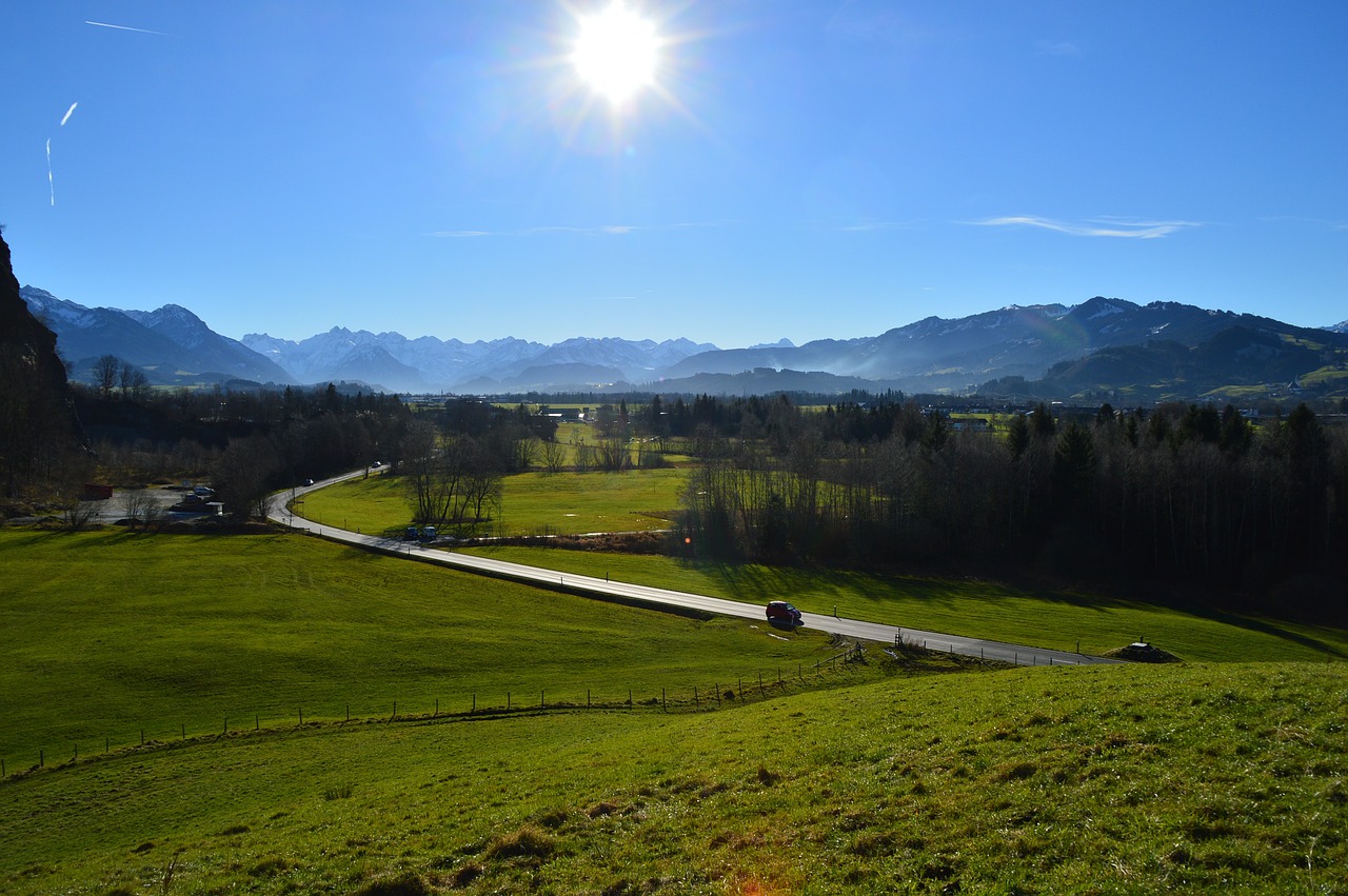 allgäu winter green free photo