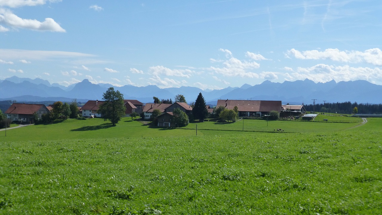 allgäu mountains village free photo