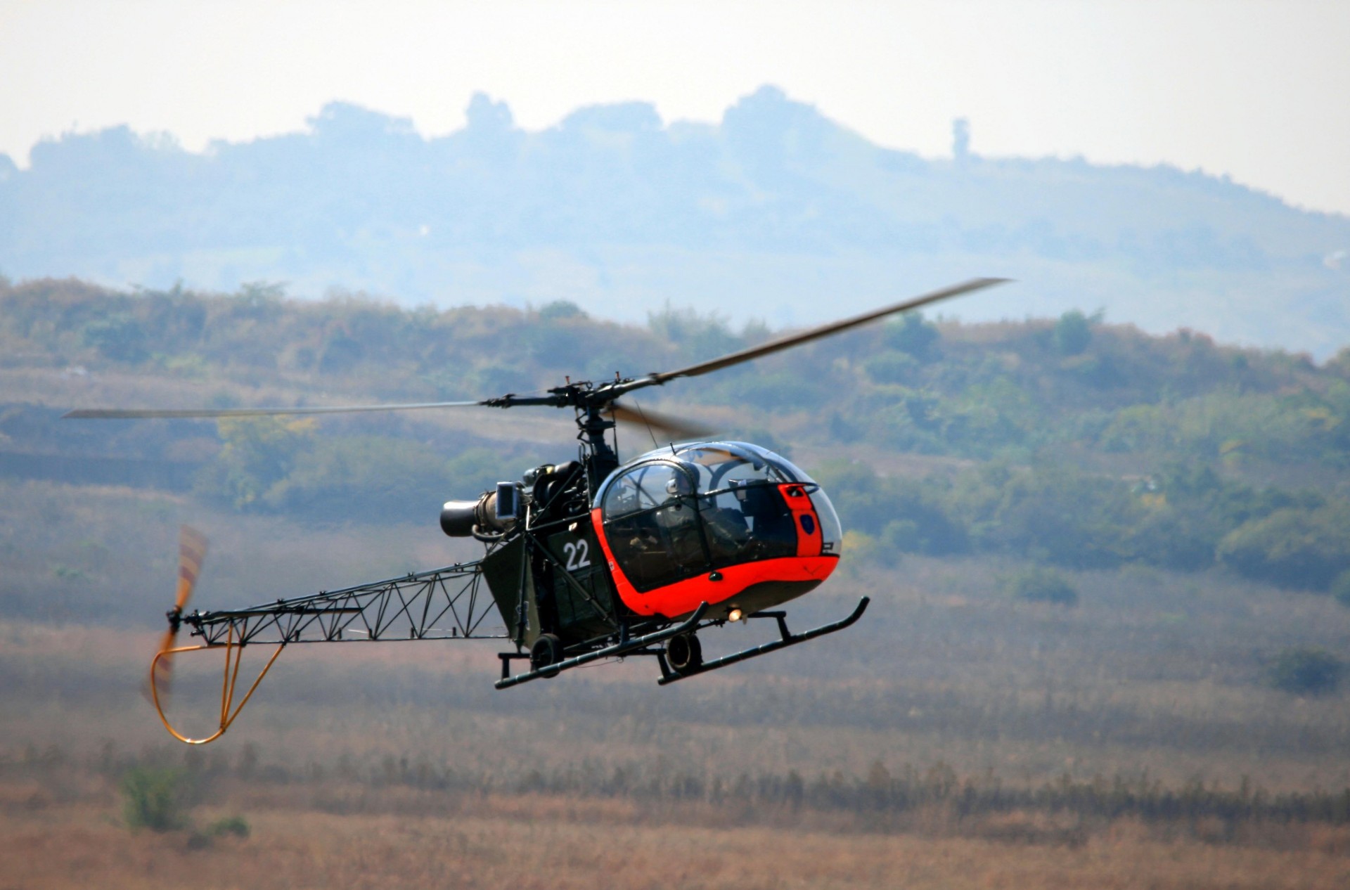 helicopter flying airshow free photo