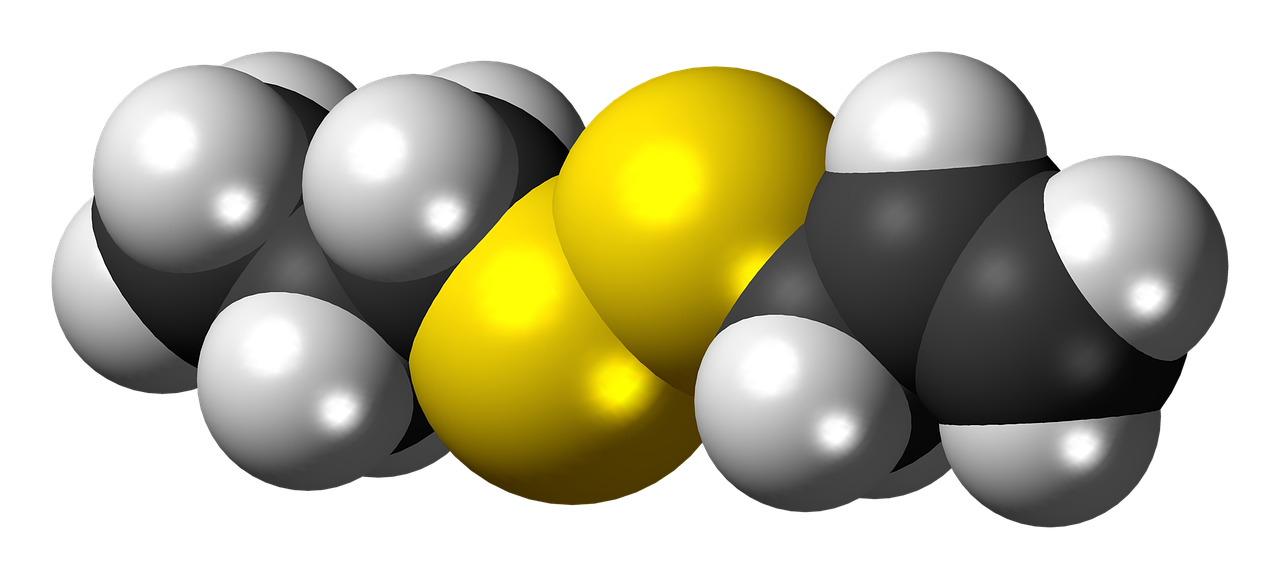 allylpropyldisulfide molecule model free photo