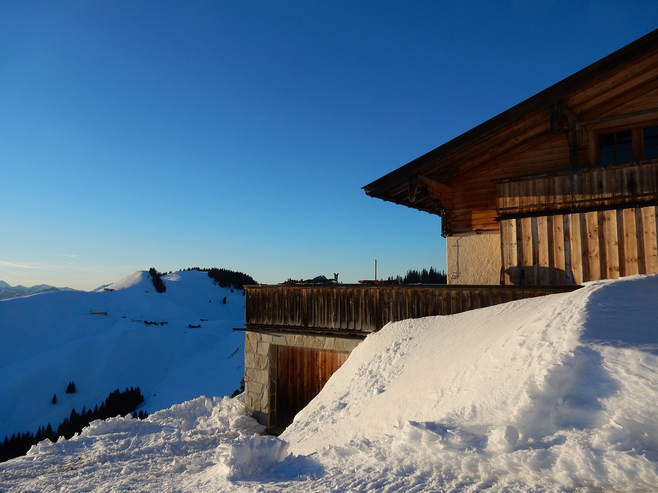 alm mountains winter free photo