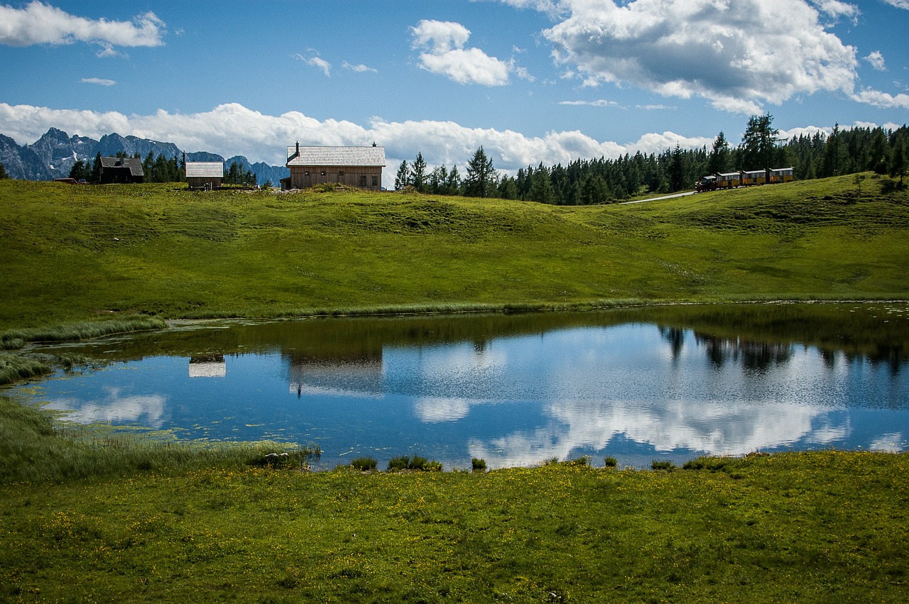 alm alpine meadow landscape free photo