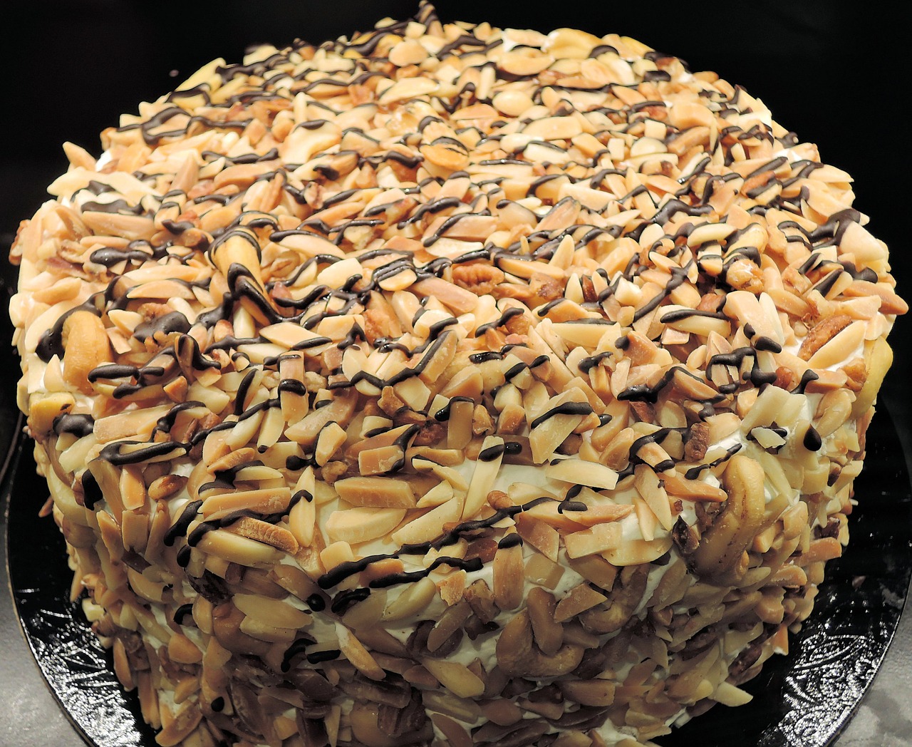 almond buttercream layer cake cake baked free photo