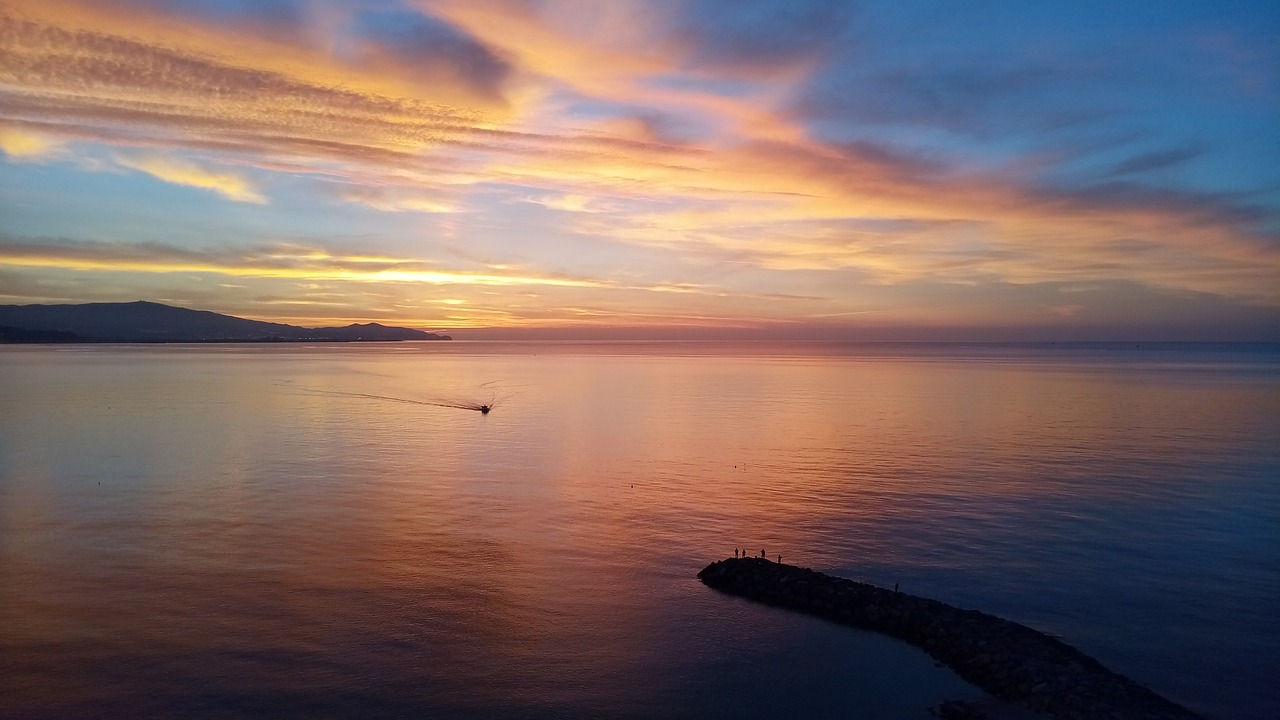 almuñecar  dawn  beach free photo