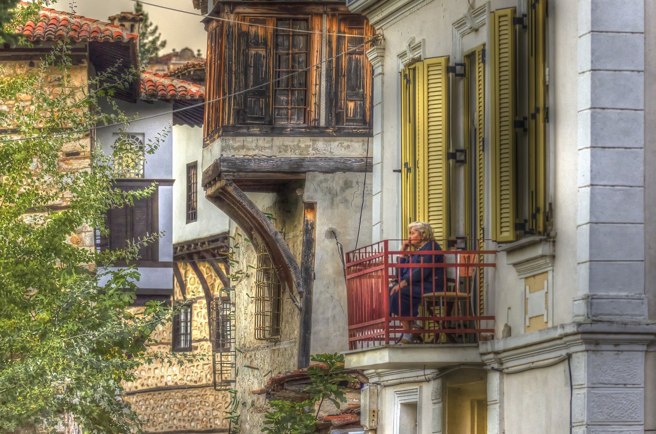 alone  woman  balcony free photo