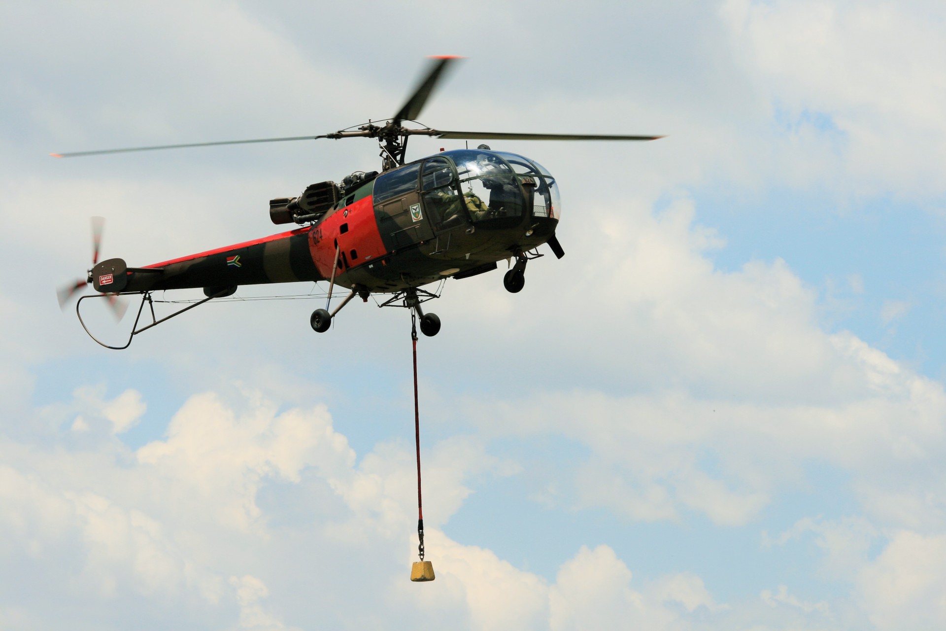 alouette iii helicopter hovering free photo