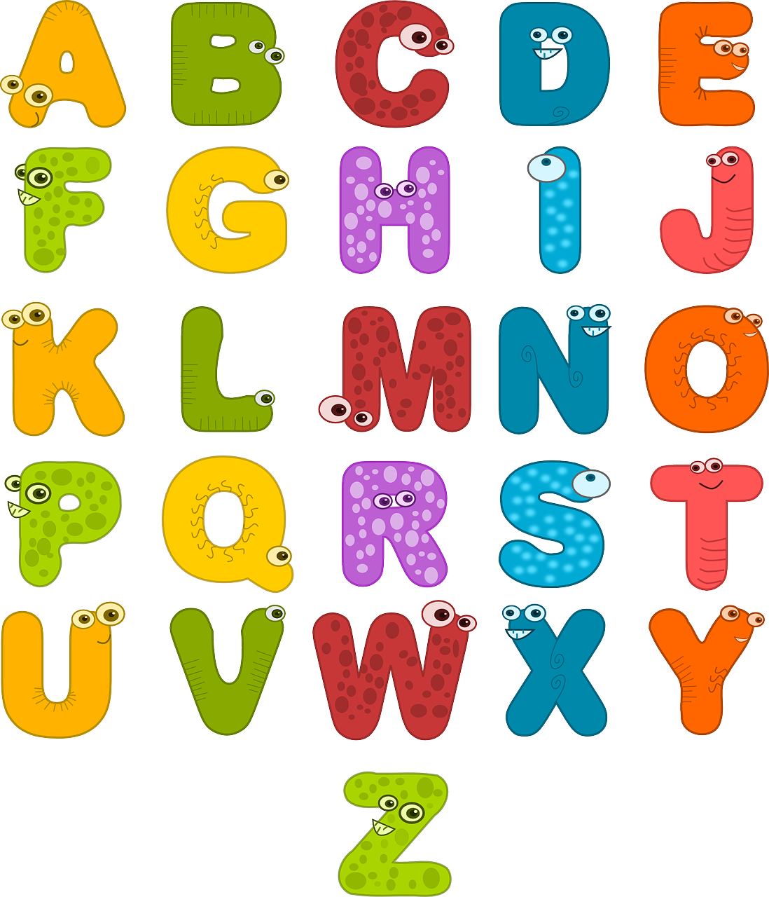 alphabet eyes letters free photo