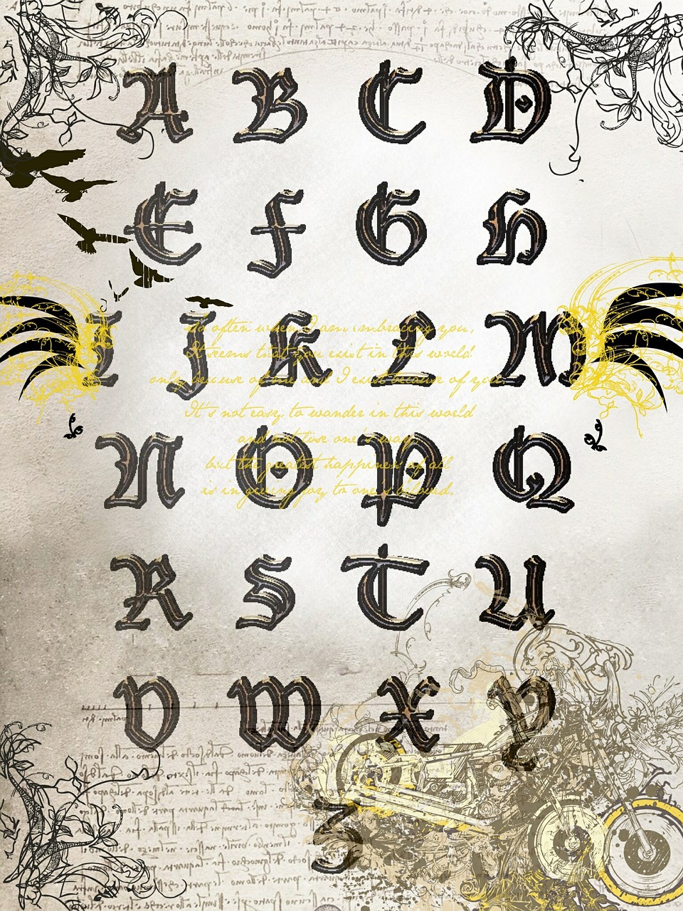 alphabet letters font free photo