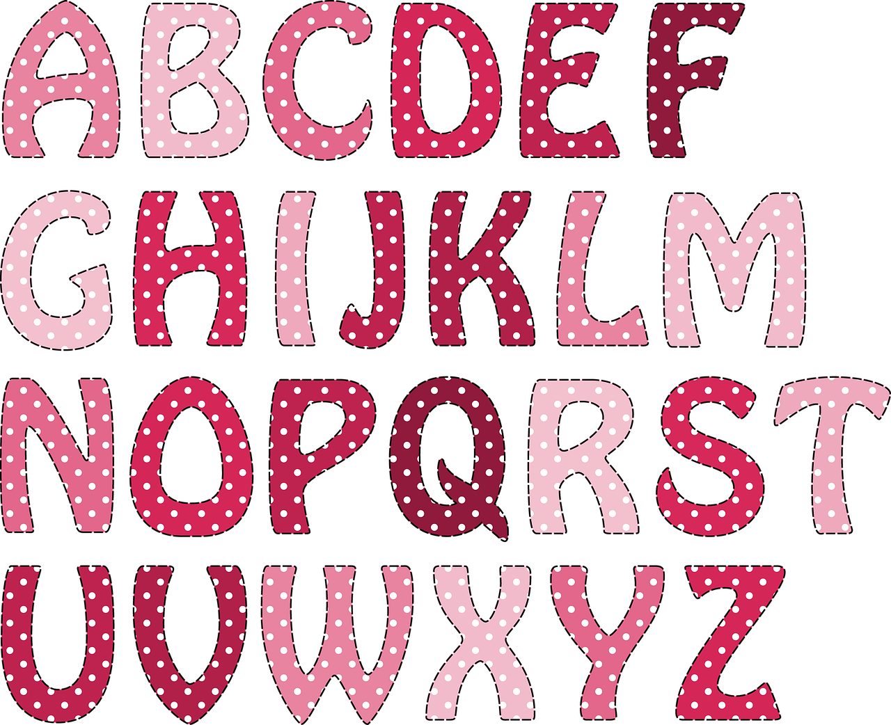 alphabet pink kids free photo