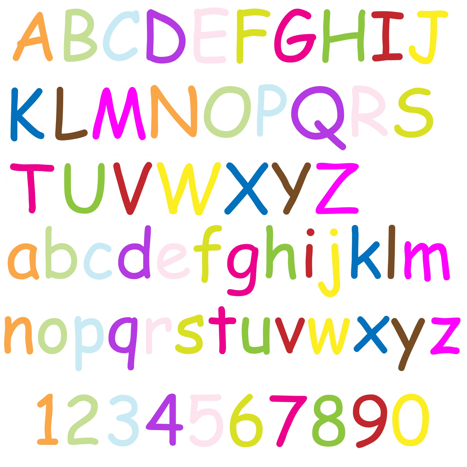 alphabet letters alphabet a-z free photo