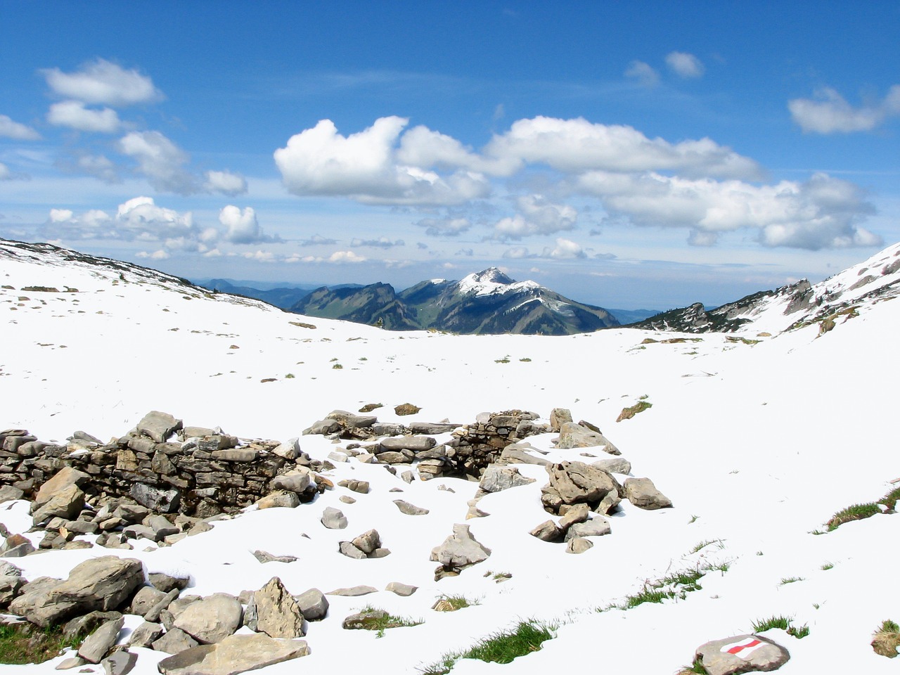 alpine snow hiking free photo