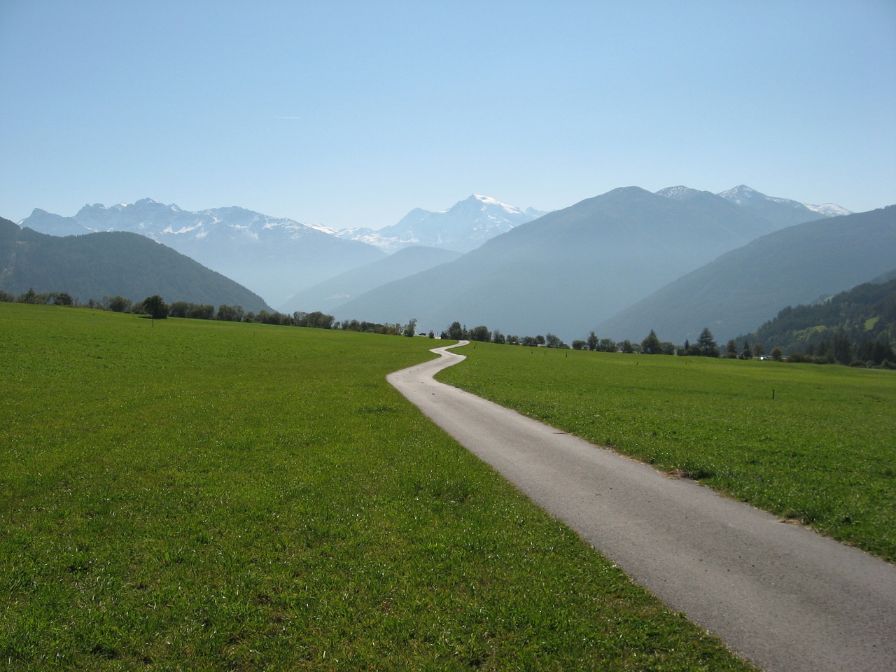 alpine meadow mountain landscape free photo