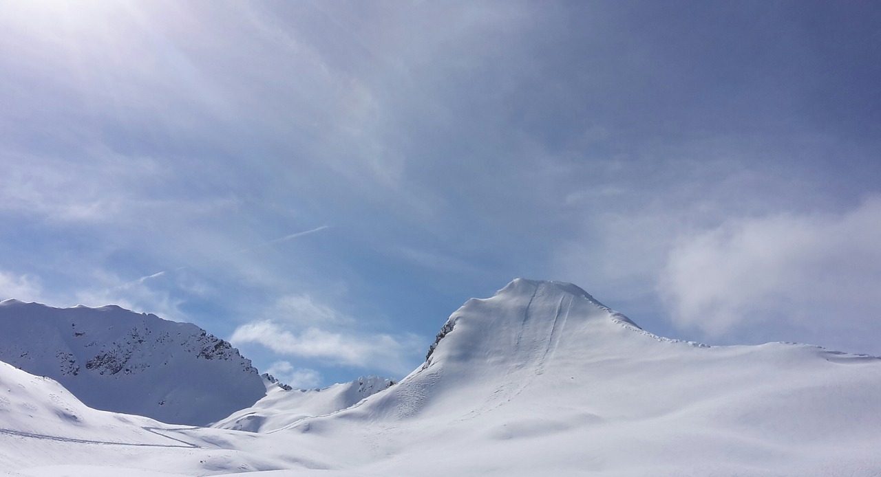 alpine snow landscape mountains free photo