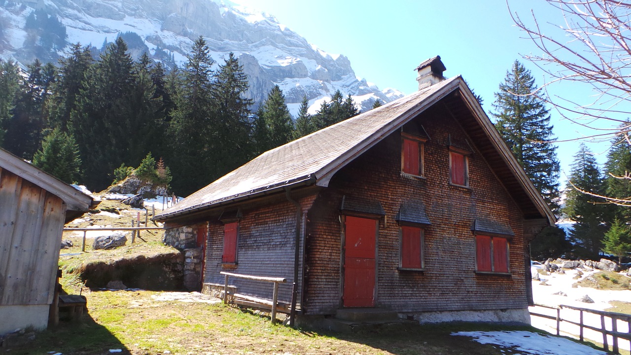 alpine home mountains free photo