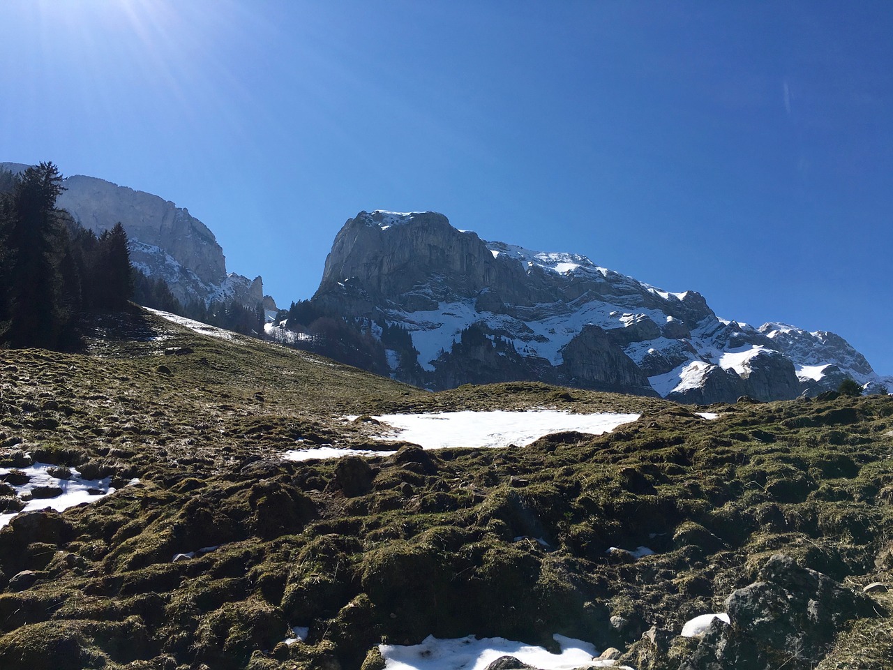 alpine switzerland mountains free photo