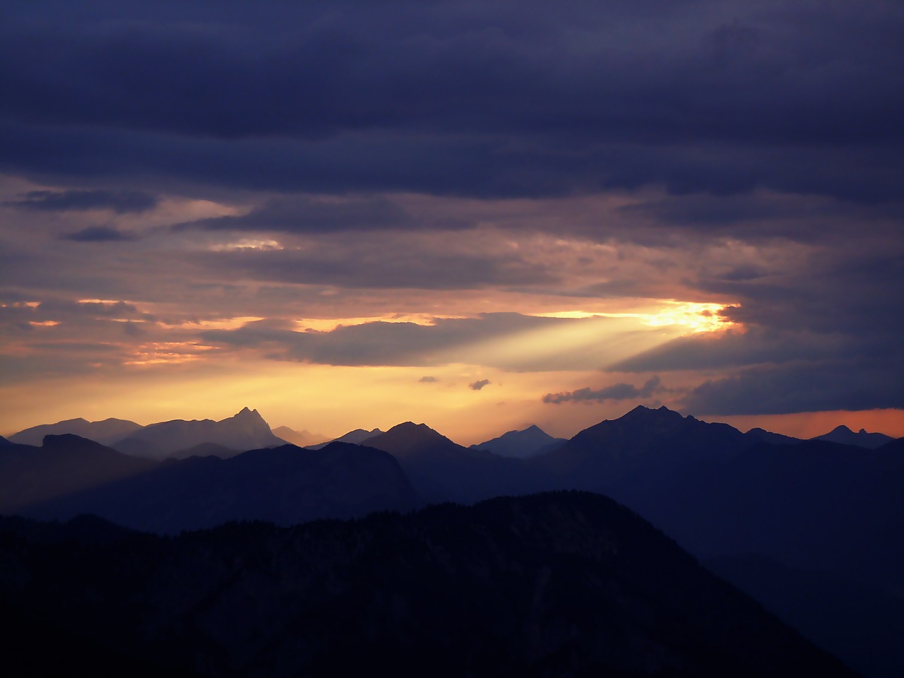 alpine sky clouds free photo