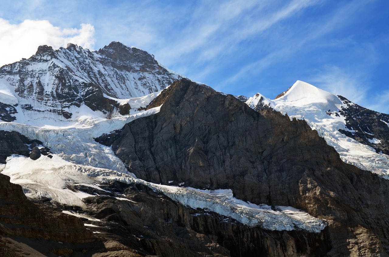 alpine high alps glacier free photo