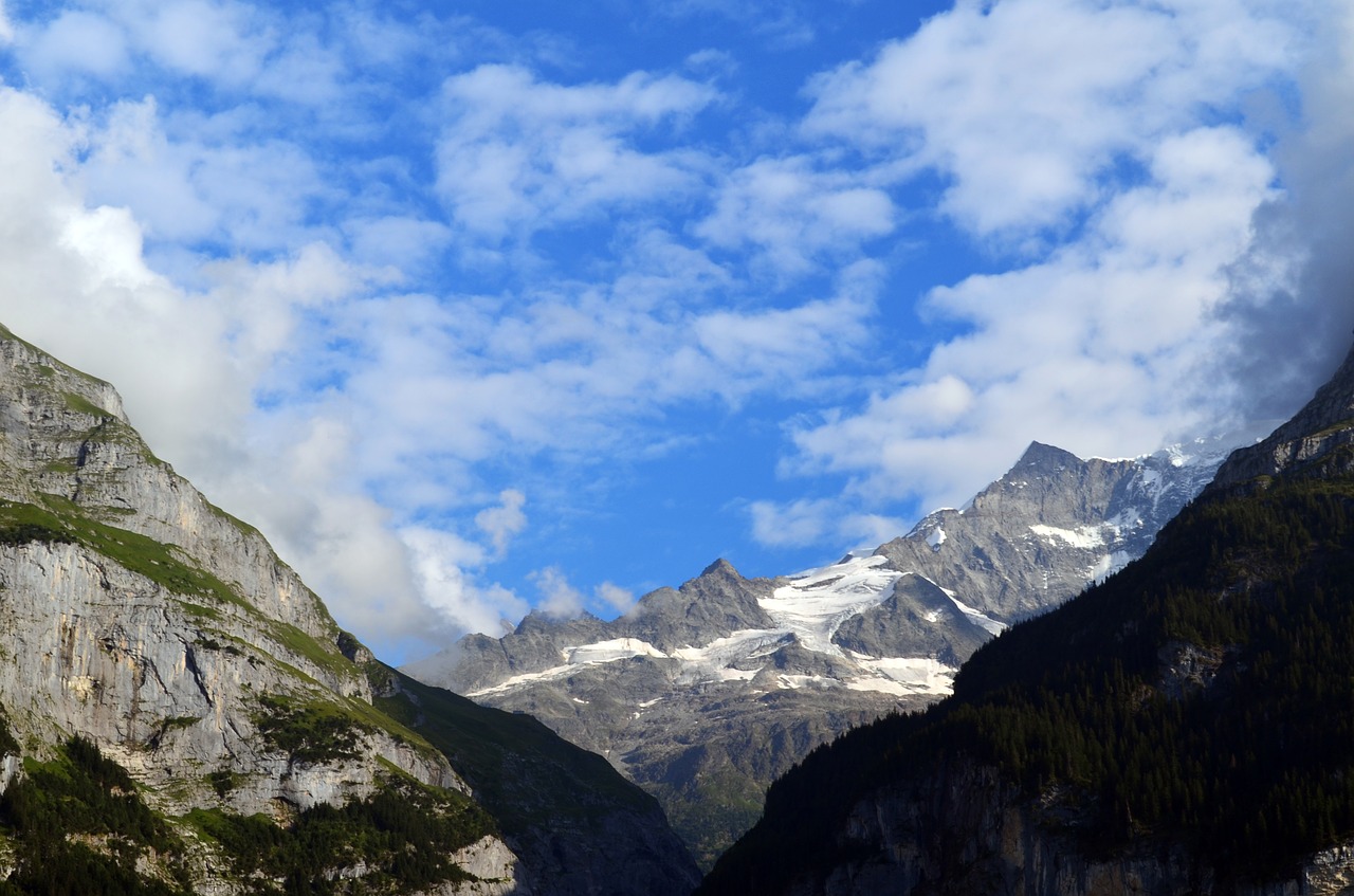 alpine switzerland panorama free photo