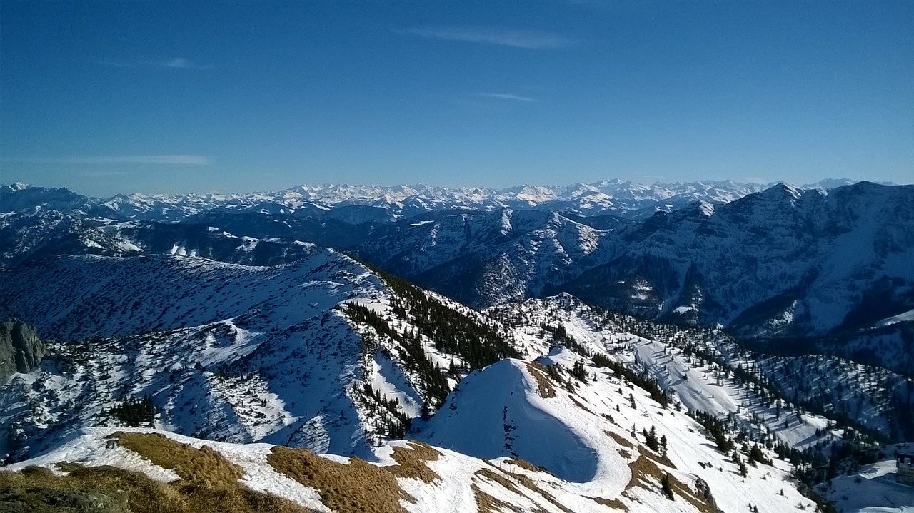 alpine winter mountains free photo