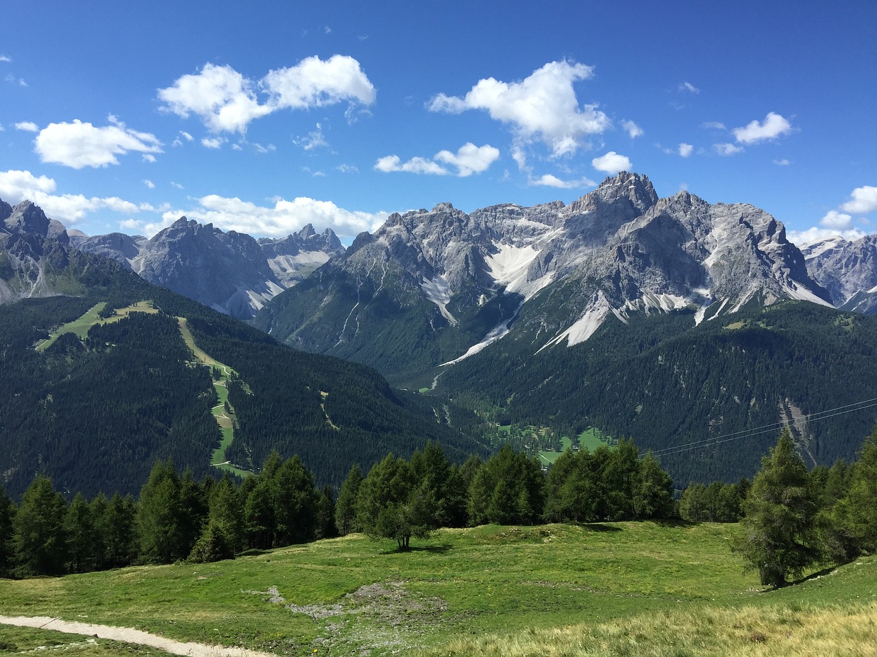 alpine mountains landscape free photo