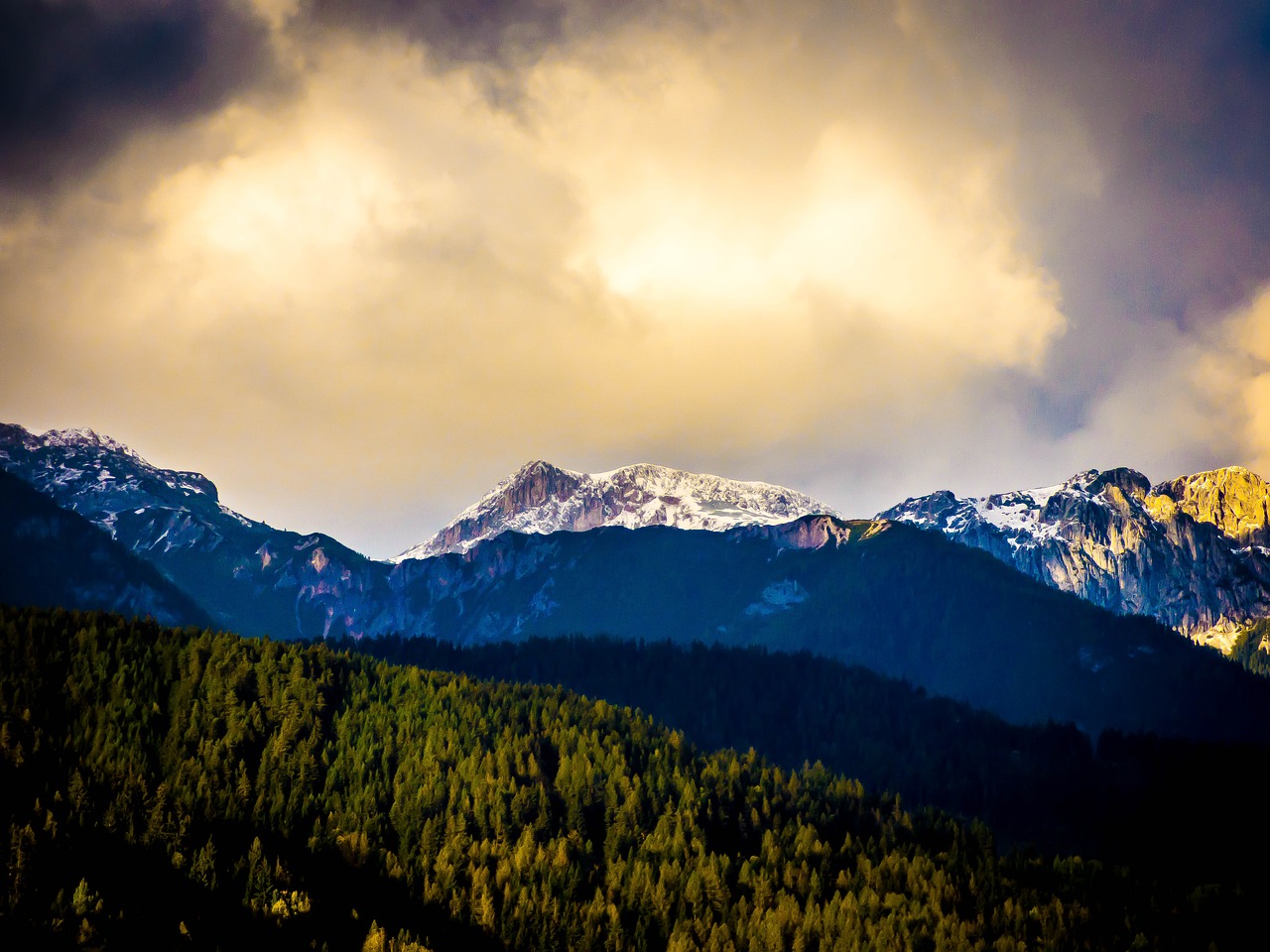 alpine schladming light free photo