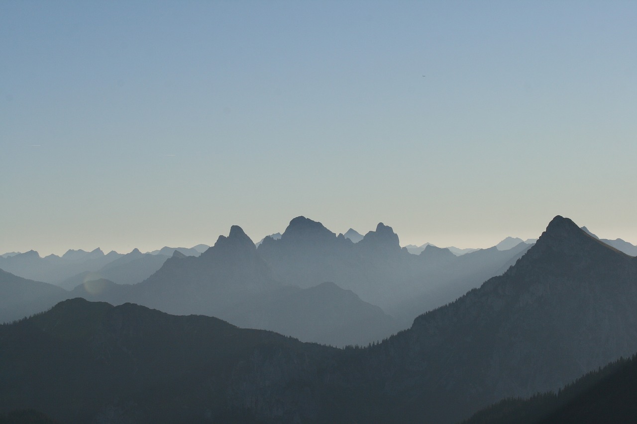 alpine mountain summit pano free photo