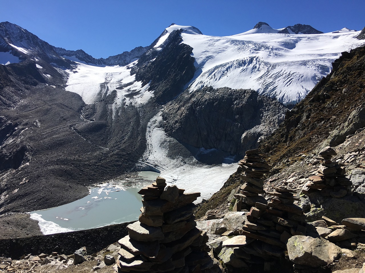 alpine mountains snow free photo